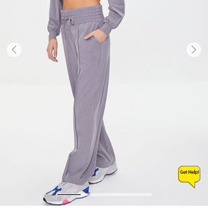 forever 21 grey paper bag active sweatpants size large